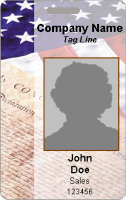 Patriotic ID Badges